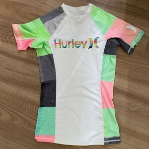 Hurley women’s size small rash guard short sleeves